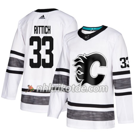 Calgary Flames Trikot David Rittich 33 2019 All-Star Adidas Weiß Authentic - Herren